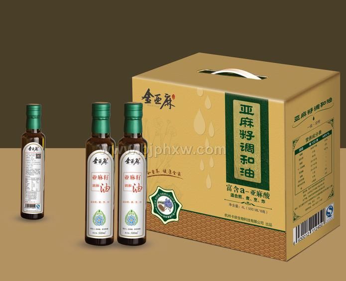 金亞麻亞麻籽油（調(diào)和油，熱炒油）