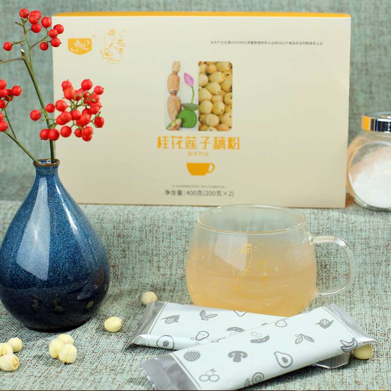 桂花蓮子藕粉固體飲品藕粉營養(yǎng)美容承接貼牌定制代加工！