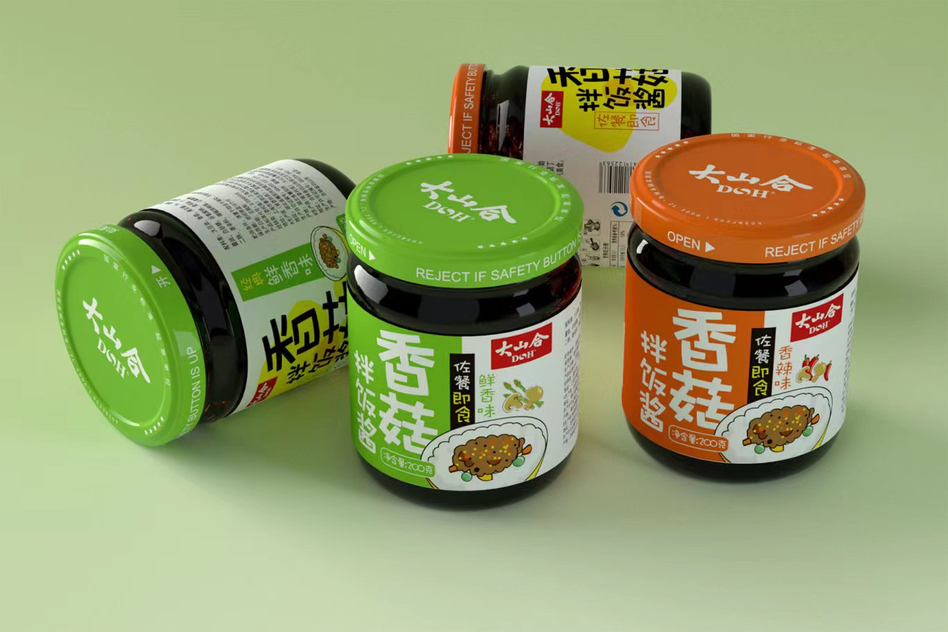 香菇食品包裝設計