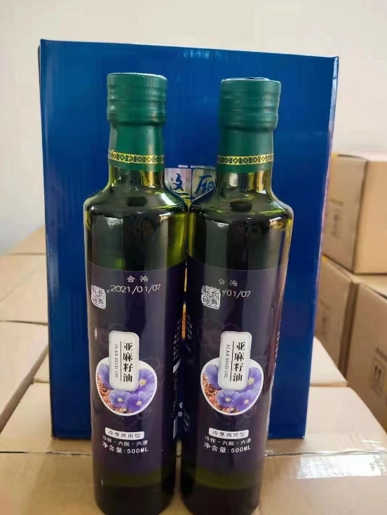 亞麻籽油禮盒，